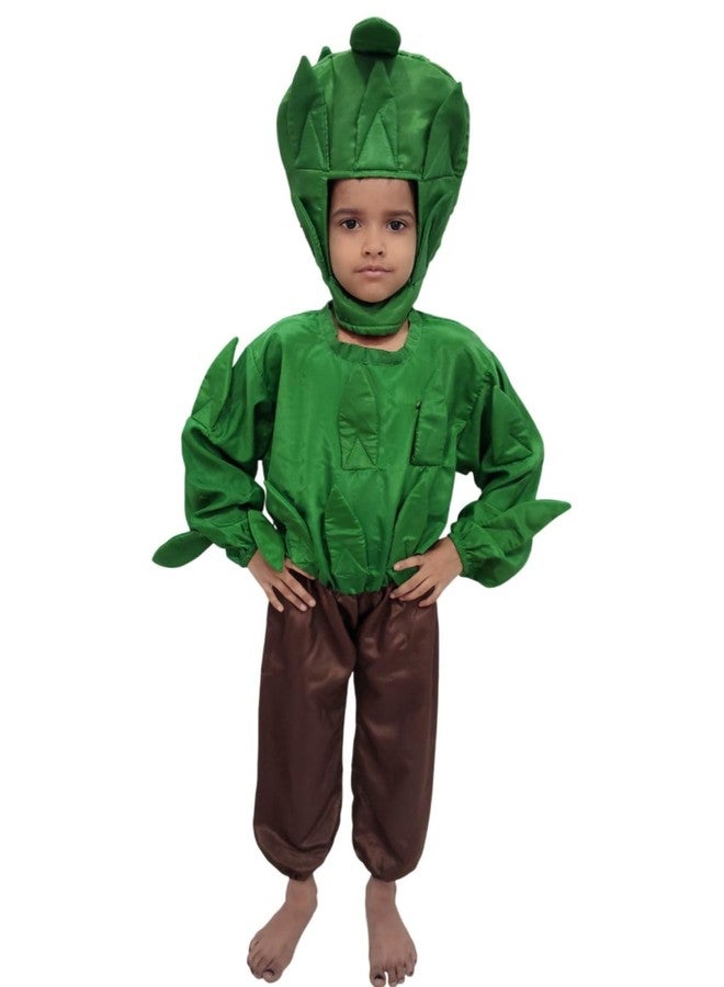 BookMyCostume Green and Brown Tree Kids Fancy Dress Costume 6-7 years - Image 1